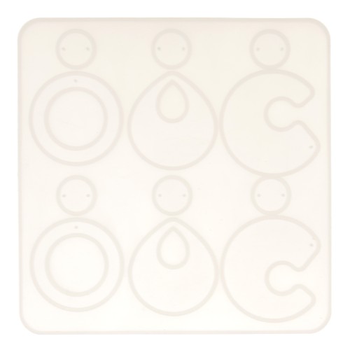 15x15cm Silicone mould n1 to make resin earrings x1