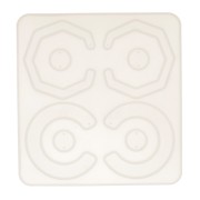 15x14cm Silicone mould n°8 to make resin earrings x1|raw }}