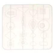 17.5x15.5cm Silicone mould n°2 to make resin pendants and charms x1