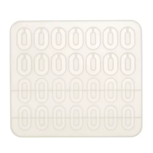 16.5x15cm Silicone mould to make open & closed oval rings in resin x1