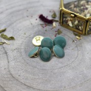 9mm Metal button for sewing by Atelier Brunette - Gem Cactus x1