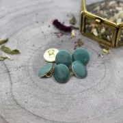 9mm Metal button for sewing by Atelier Brunette - Gem Cactus x1