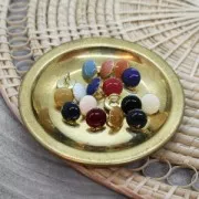 9mm Metal button for sewing by Atelier Brunette - Gem Cactus x1