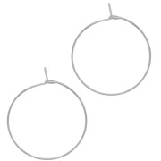 Creoles 25 mm to decorate - Stainless steel 316L x100