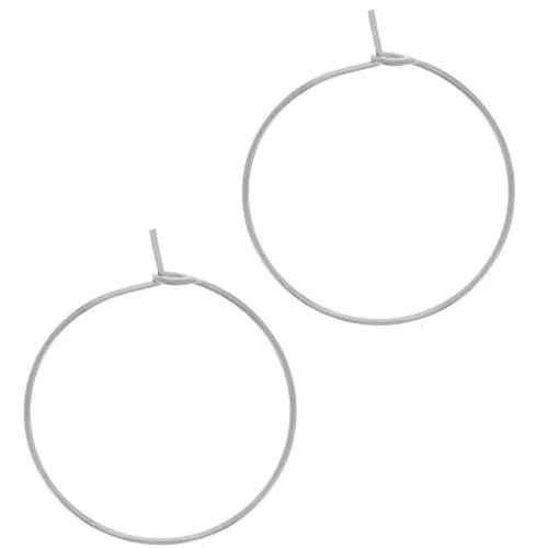 Creoles 25 mm to decorate - Stainless steel 316L x100