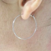 Creoles 25 mm to decorate - Stainless steel 316L x100