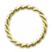 Twisted ring 26mm Gold tone x1