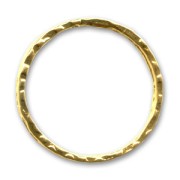 Hammered ring 32mm Gold tone x1|raw }}