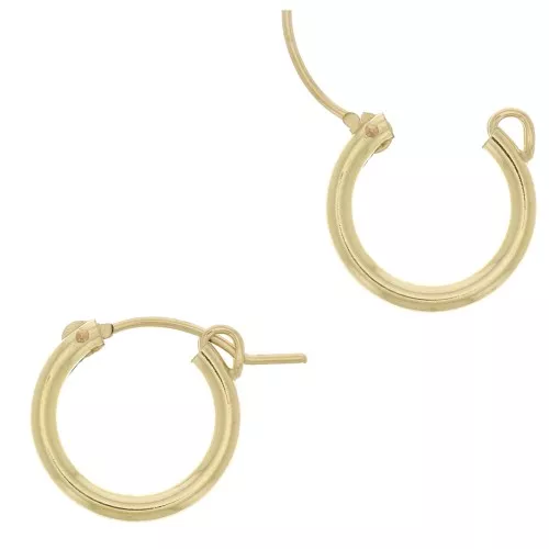 15mm Gold Filled hoop earrings to decorate x2