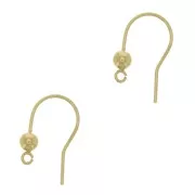 16mm Gold filled earwires x2