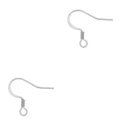 304 Stainless steel 17mm earwires x100