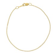 1.2mm Gold filled cable mesh bracelet x18 cm|raw }}