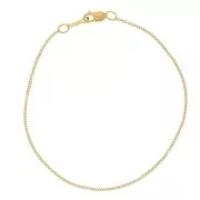 1.2mm Gold filled cable mesh bracelet x18 cm