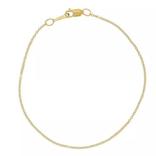 1.2mm Gold filled cable mesh bracelet x18 cm