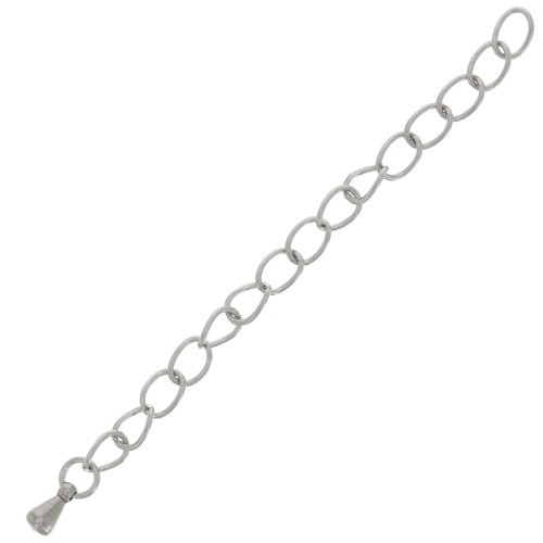 Rombo mesh extension chain 70 mm - Stainless steel 304 x100