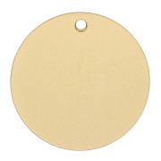 16mm Gold filled round medal charm to engrave x1|raw }}