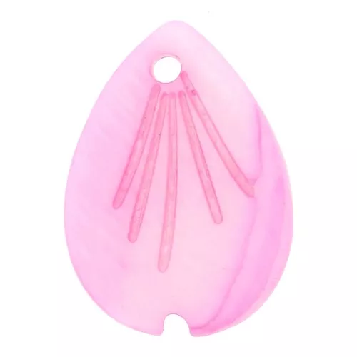 18x13mm Mother of pearl teardrop shaped sequin sheet - Pink x1