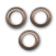 Rings 9x5mm Old copper tone x6|raw }}