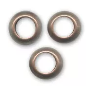 Rings 9x5mm Old copper tone x6