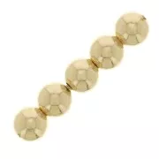 4mm Light gold filled round beads x10