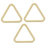 7.6x0.7mm Gold Filled Triangular open jump rings x5|raw }}