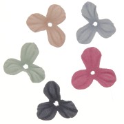 Assortment of 25mm fabric flowers - Multicolored x30|raw }}