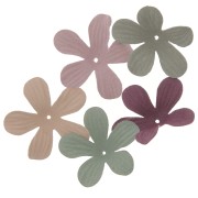 Assortment of 38mm fabric flowers - Multicolored x30|raw }}