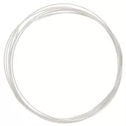 Round hard wire 0.5 mm - strain-hardened - 925 Sterling Silver x1m