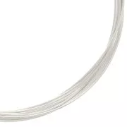 0.5mm 925 Sterling Silver Hard round wire - hardened x1m