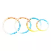 Silicone mold for resin rings 85x8x8 mm x1