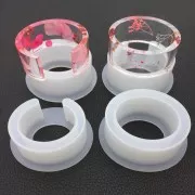 Silicone mould for making oval resin cuff bracelets 62x51x32 mm x1