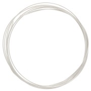 0.7mm 925 Sterling Silver Hard round wire - hardened x1m