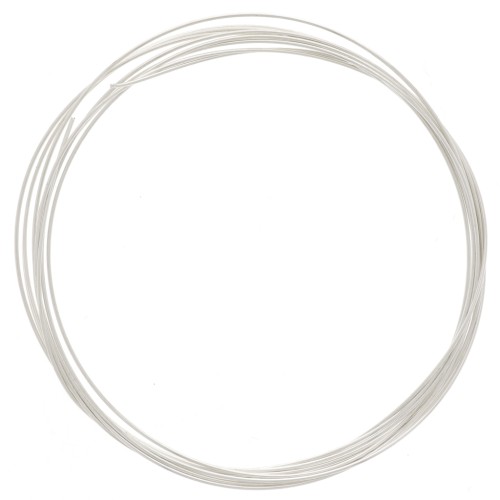 0.5mm925 Sterling Silver Half-hard round Wire x 1m