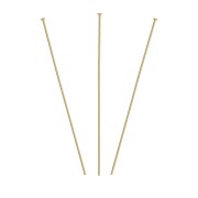 31x0.35mm Gold filled Head pins x10|raw }}