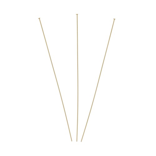 63x0.35mm Gold filled Head pins x10