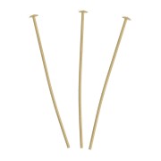 19x0.45mm Gold filled Head pins x10|raw }}