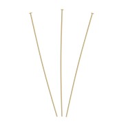 63x0.45mm Gold filled Head pins x10