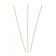 63x0.45mm Gold filled Head pins x10