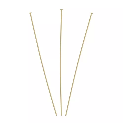 63x0.45mm Gold filled Head pins x10