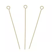 21x0.35mm Gold filled Eye pins x10