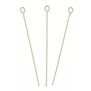 27x0.35mm Gold filled Eye pins x10