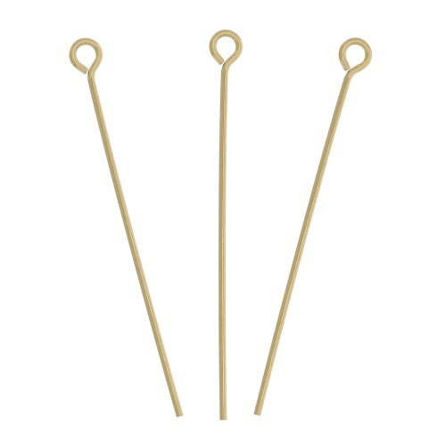 28x0.55mm Gold filled Eye pins x10