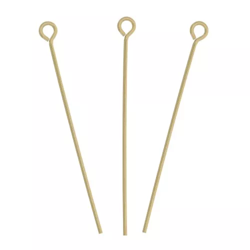 28x0.55mm Gold filled Eye pins x10