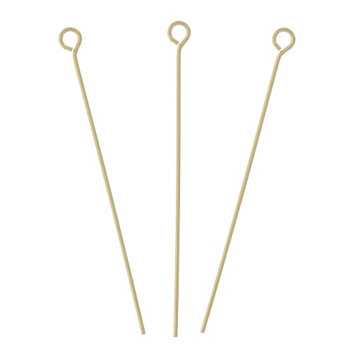 34x0.45mm Gold filled Eye pins x10