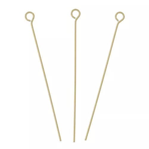34x0.45mm Gold filled Eye pins x10