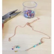 17.5cm 925 Sterling Silver Mesh bracelet to be personalised - Black Rhodium x1