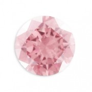 Cubic Zirconia Round cabochons 4mm Light Rose x10