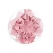 Cubic Zirconia Round cabochons 3mm Light Rose x10