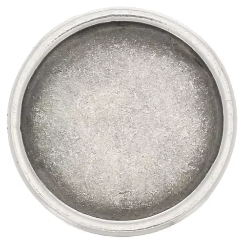 Round slider bead for 12mm flat back cabochon and 10mm lace Antique Silver Plating