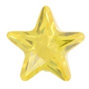 Cubic Zirconia Stars cabochons 5mm Golden Shadow x10|raw }}